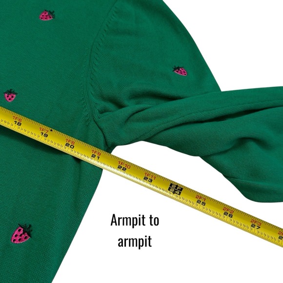 Vintage Quacker Factory Strawberry Embroidered Cardigan Novelty Eclectic XL - Picture 10 of 11